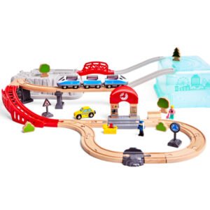 Pista de tren en la ciudad